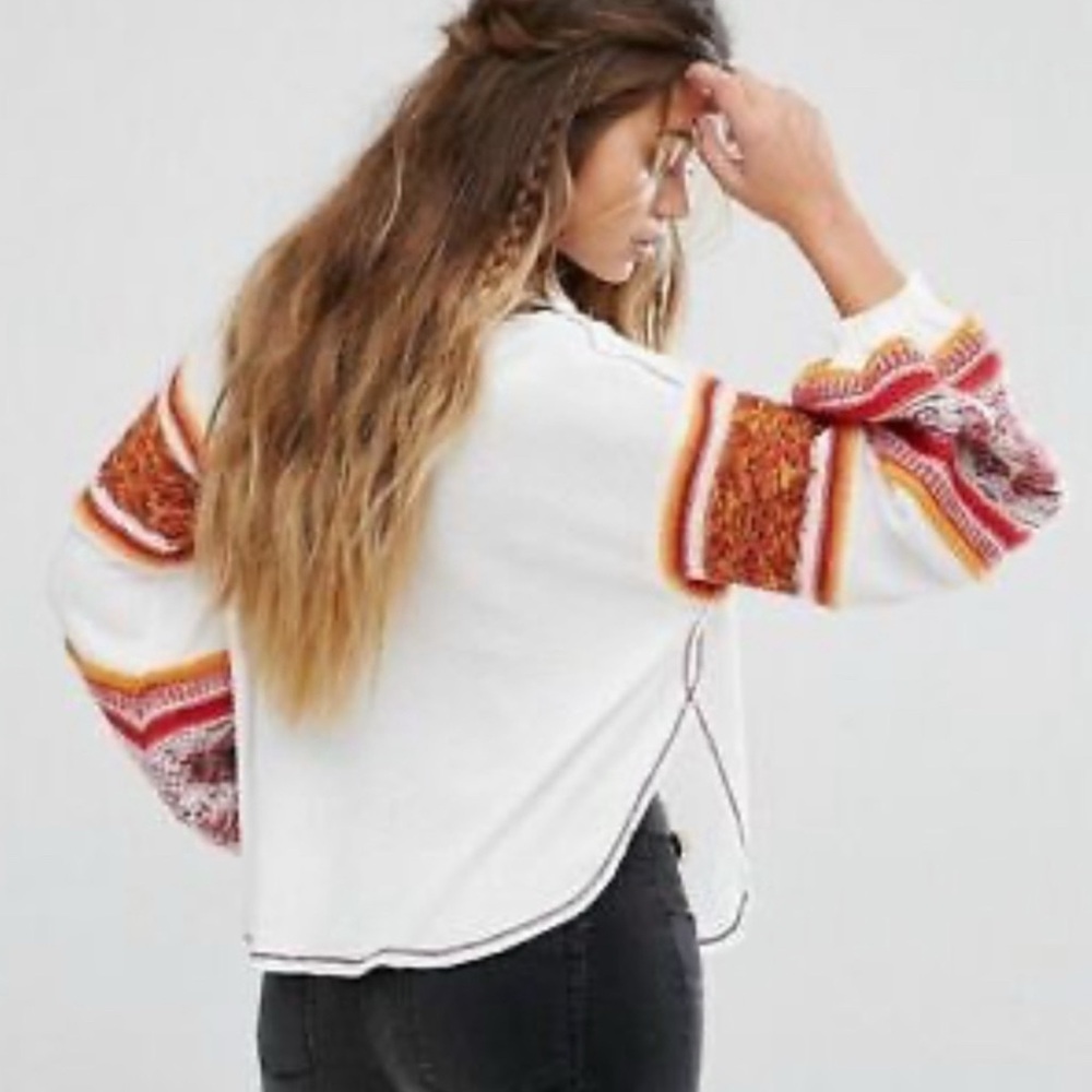 Free People Woven Sweater